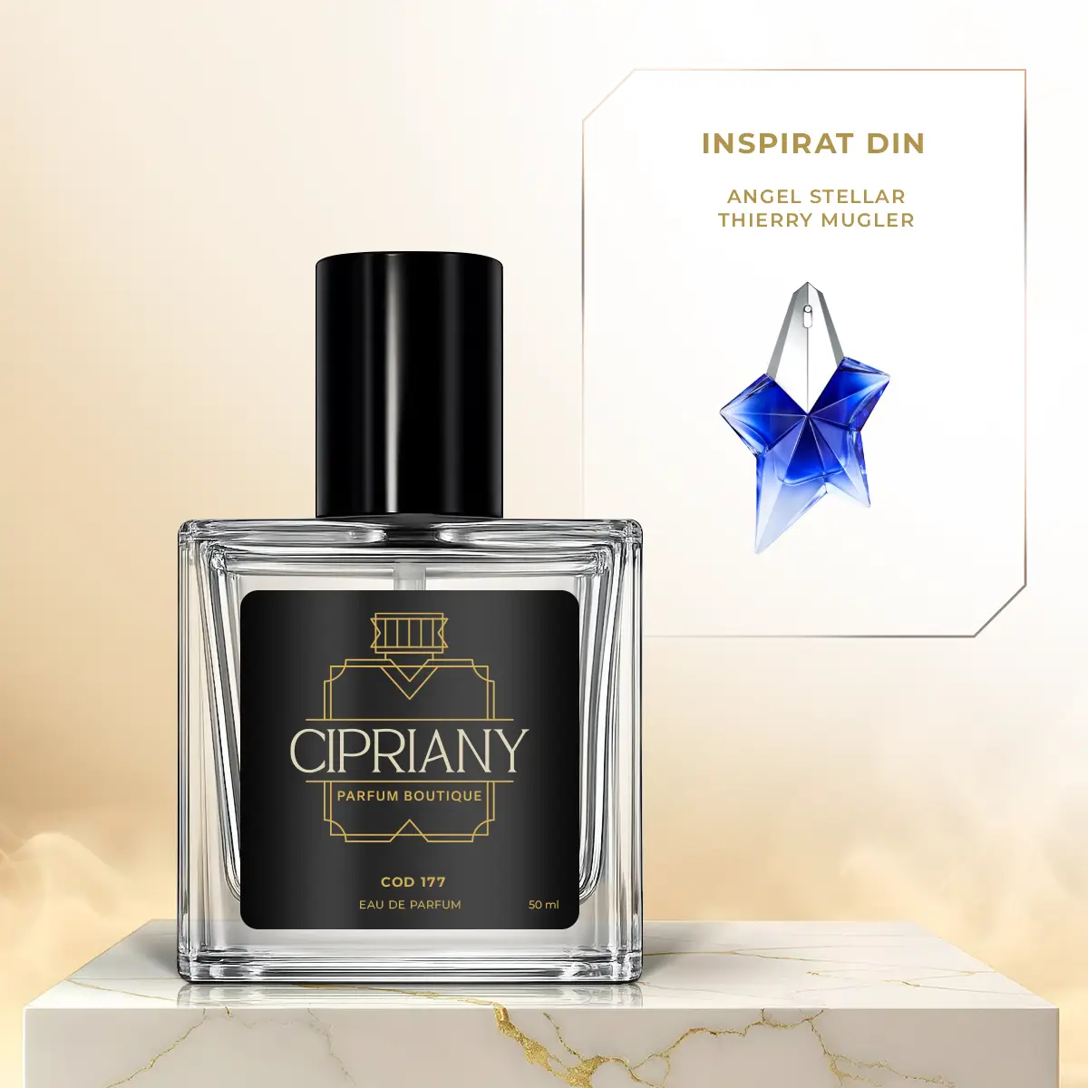 Extract de parfum Cipriany 50 ml 177 inspirat din Angel Stellar - Thierry Mugler