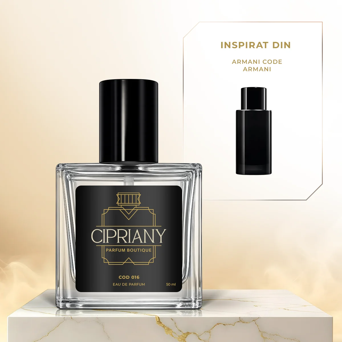Extract de parfum Cipriany 50 ml 016 inspirat din Armani Code - Armani